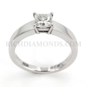 0.50ct H/VS1 Princess Cut Ring