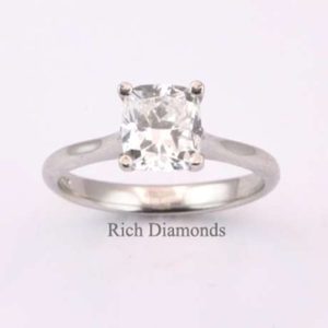 1.52ct F/VS2 Cusion Cut Diamond Ring