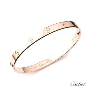 18PG Cartier Love Bangle size 20