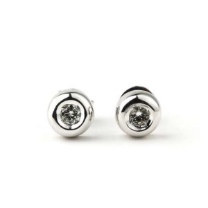 18WG 0.20TDW Diamond Stud Earrings