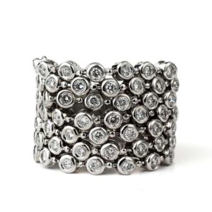 18WG 1.19TDW Diamond Flexi Ring