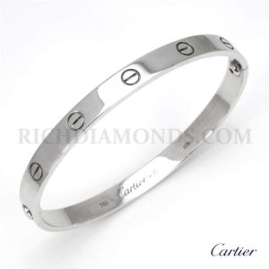 18WG Cartier Love Bangle size 20