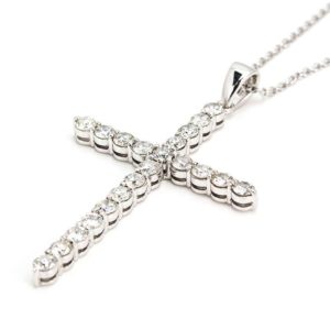 18WG Diamond Cross 2.00TDW Round