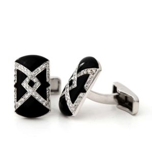 18WG Diamond & Onyx Cufflinks