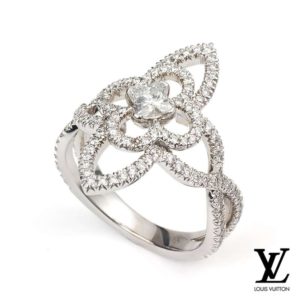 18WG Louis Vuitton Diamond 'Les Ardentes' Pointed Flower Ring