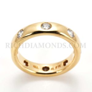 18YG 0.80TDW Round Diamond ET Ring