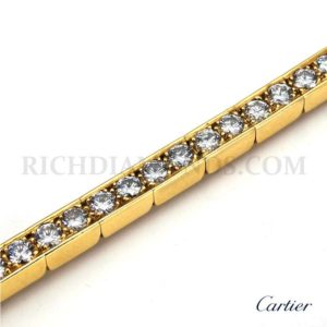 18YG Cartier Diamond Line Bracelet
