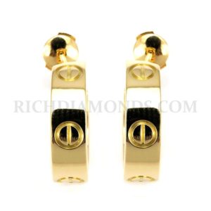 18YG Cartier Love Hoop Earring