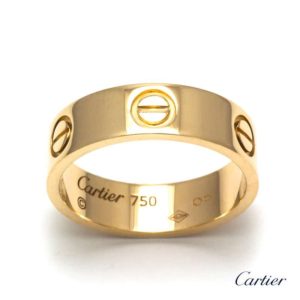 18YG Cartier Love Ring size 55