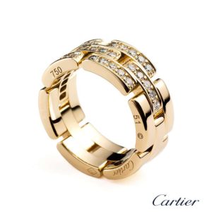 18YG Cartier Maillon Panth??re Ring Size 51