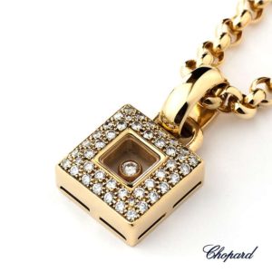 18YG Chopard Happy Diamond Necklace 79/2618