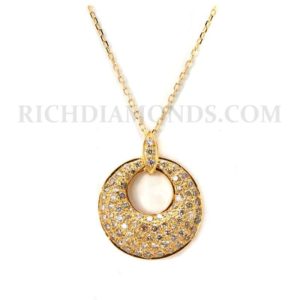 18YG Yellow Diamond Pendant