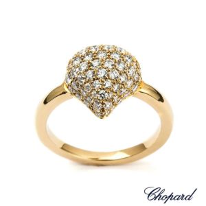 Chopard 18k Yellow Gold Diamond Pushkin Ring 82/3383-0110