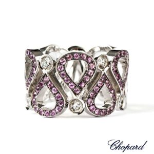 Chopard 18ct W/G Pushkin Ruby and Diamond Ring 82/3935-1308