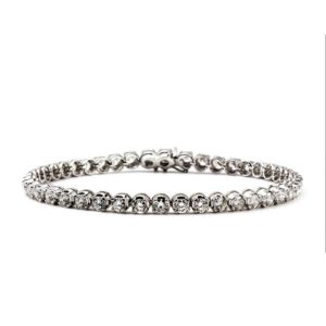 18WG Diamond Line Bracelet 7.50TDW
