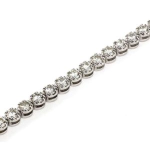 18WG Diamond Line Bracelet 6.50TDW