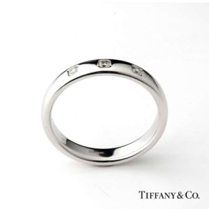 Tiffany & Co. Platinum Diamond Wedding Band