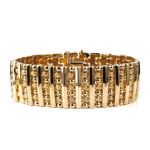 18PG Gold Flex Link Bracelet