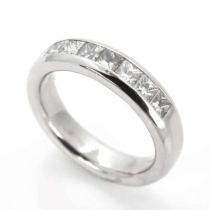 18k White Gold Diamond Half Eternity Ring 1.48ct Total