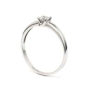 18WG 0.25ct H/SI2 Round Diamond Ring