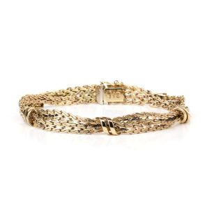 9K Pink Gold Fancy Link Bracelet