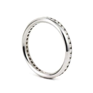 Plat 0.75ct Full Diamond Eternity Ring