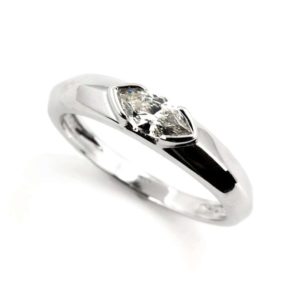 18ct White Gold Marquise Diamond Ring 0.50ct J/SI
