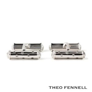 Theo Fennell 18ct White Gold Diamond Cufflinks