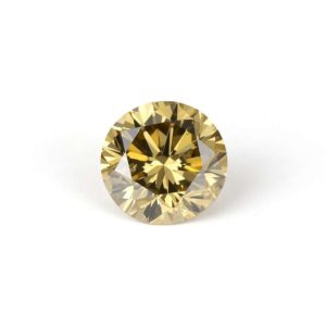 Round Brilliant Cut Fancy Brownish Orange Diamond 2.74ct SI2