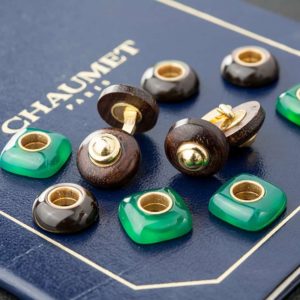 18YG Chaumet Cufflink Suite