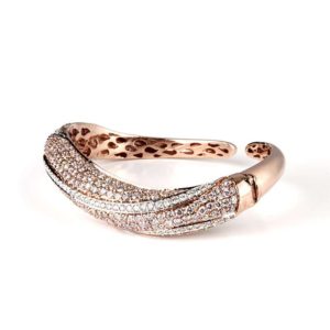 18PG Pink Diamond Bangle