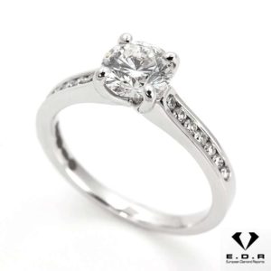 18ct White Gold Round Diamond Ring 1.00ct E/VVS2