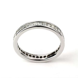 Plat Princess cut Diamond 1.00CT Full ET