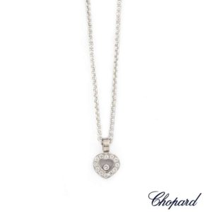 Chopard 18k White Gold Happy Diamonds Pendant 79/2936-20