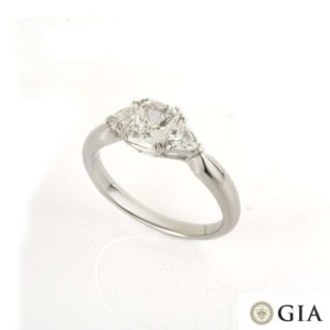 Radiant Cut Diamond in Platinum 1.04ct G/VS1