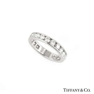 Tiffany & Co. Full Diamond Eternity Ring in Platinum 2.10ct