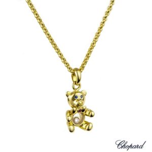 Chopard 18k Yellow Gold Happy Diamonds Pendant B&P 79/2226-20