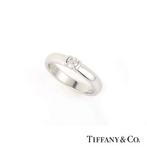 Tiffany & Co. Diamond Etoile Ring in Platinum 0.18ct F/VVS2