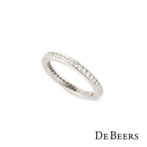 DeBeers Full Diamond Eternity Ring in Platinum 0.40ct