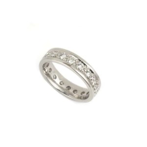 Full Diamond Eternity Ring in Platinum 0.90ct