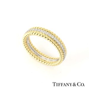 Tiffany & Co. 18k Yellow Gold Diamond Set Jean Schlumberger Ring
