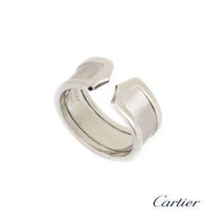 Cartier 18k White Gold C De Cartier Ring Size 64 B4040500