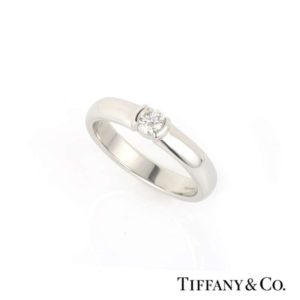 Tiffany & Co. Diamond Etoile Ring in Platinum 0.34ct D/VVS1