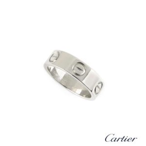 Cartier 18k White Gold Love Ring Size 49 B4084700