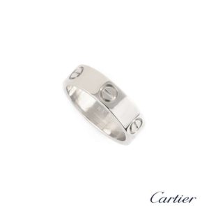 Cartier 18k White Gold Love Ring Size 55 B4084755