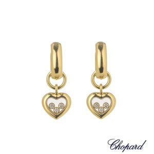 Chopard 18k Yellow Gold Happy Diamonds Earrings 83/1382