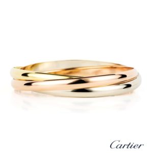 Cartier 18k Three Colour Gold Trinity Bangle B&P B6013301