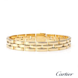 Cartier 18k Yellow Gold Maillon Panthere Bracelet B&P