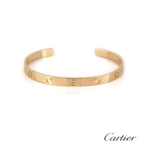 Cartier 18k Rose Gold Love Bracelet B&P B6032618