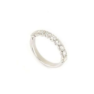 18k White Gold Diamond Half Eternity Ring 0.90ct G/VS2